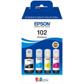 Multipack inchiostri originali Epson 39602 - EPSON C13T03R640 per stampanti EcoTank, compatibile con modelli ET-2700, ET-2750, ET-3700.