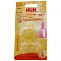 Tetina Ancha First Choice 1 M Latex 2 Unidades Nuk