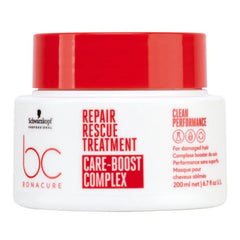 Schwarzkopf Bonacure Repair Rescue Tratamento Care-Boost 200ml per capelli danneggiati, ripara e nutre in profondità.