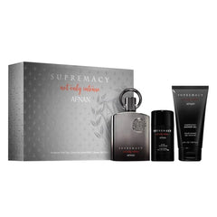Afnan Supremacy Not Only Intense Eau De Parfum 100 ml Spray Gel da Doccia 100 ml Deodorante Stick 75 ml