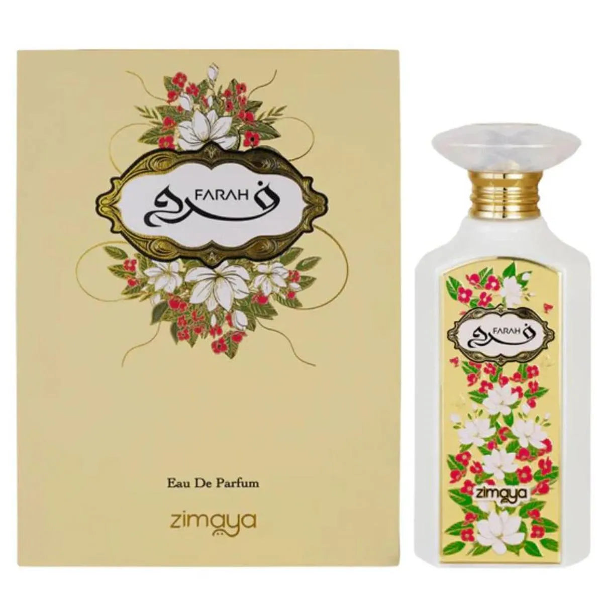 Zimaya Farah Eau De Parfum 100ml, fragranza elegante e raffinata per ogni occasione.