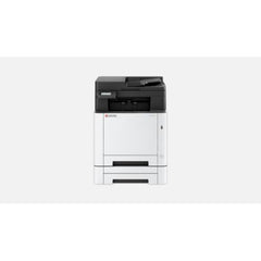 Stampante KYOCERA 110C223NL0 con pannello touch a colori per funzioni copia, invio e fax, perfetta per ambienti professionali.