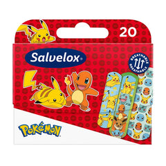 Salvelox Medicazioni Flessibili Pokémon, 20 Pezzi
