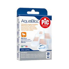 Pic Solution Pic Aquabloc Con Medicazione Battericida Adesiva 20 Piezas Assortimento