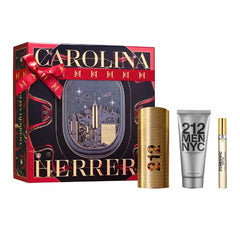 Carolina Herrera 212 Men Eau De Parfum Spray 100ml Set 3 Parti