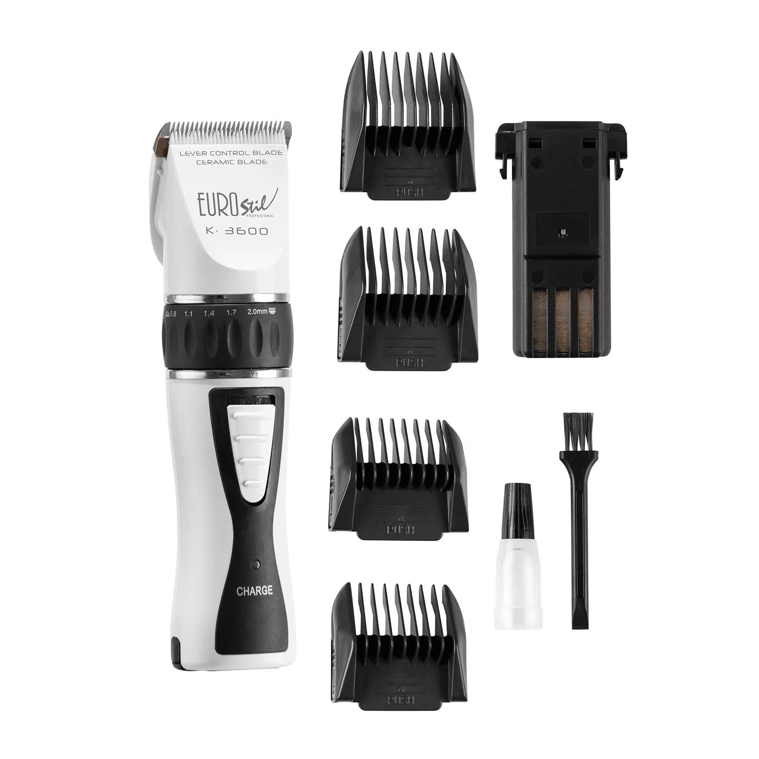 Eurostil Electrica K3600 Ceramico Recargable Maquina Cortapelo Cabello Gris 5w 1un - InfinityMarket