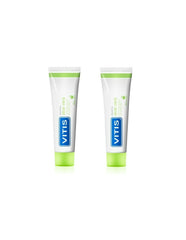 Dentifricio Vitis Duplo con Aloe Vera Gusto Mela 2 x 150 ml + 75 ml Gratis