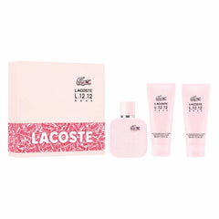 Lacoste L.12.12 Rose Eau De Parfum Spray 100ml Set 3 Parti