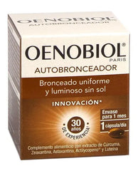 Cápsulas autobronceadoras Oenobiol, 30 unità per un'abbronzatura naturale e duratura senza esposizione al sole.