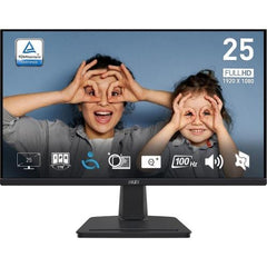 Monitor MSI PRO MP251 - Display Business 24.5" LED Full HD con tecnologia Flicker Free e Low Blue Light, ideale per uso professionale.