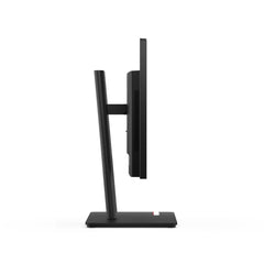 Profilo laterale del Lenovo All-in-One PC 13AY001QIX con supporto ergonomico e design sottile, ideale per ambienti moderni.