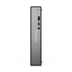 Lenovo 13B9000YIX - Mini PC SSD 1TB con Wi-Fi 7, lato frontale verticale con logo Lenovo e connettività avanzata. Ideale per spazi ridotti.