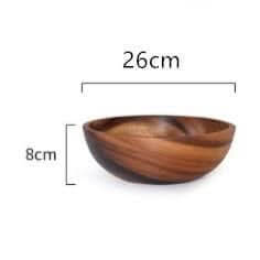 Acacia wooden bowl wooden tableware - InfinityMarket - Acacia - bowl - dining