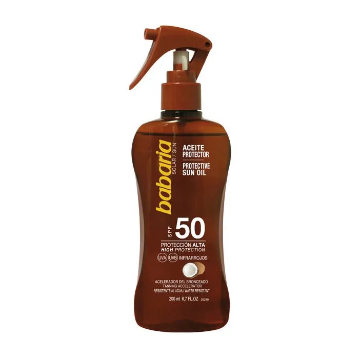 Babaria Coconut Protective Sun Oil Spf50 200ml - InfinityMarket -