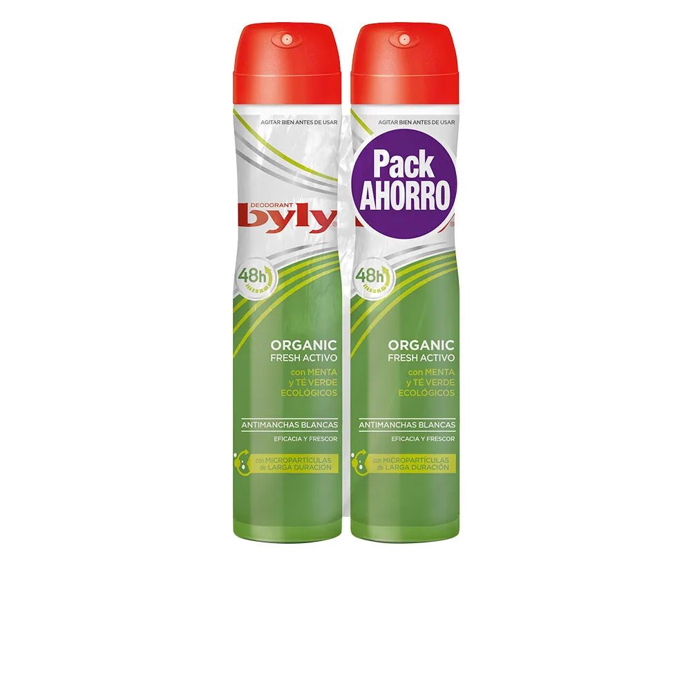 Byly Organic Extra Fresh Deodorant Spray 2x200ml - InfinityMarket -
