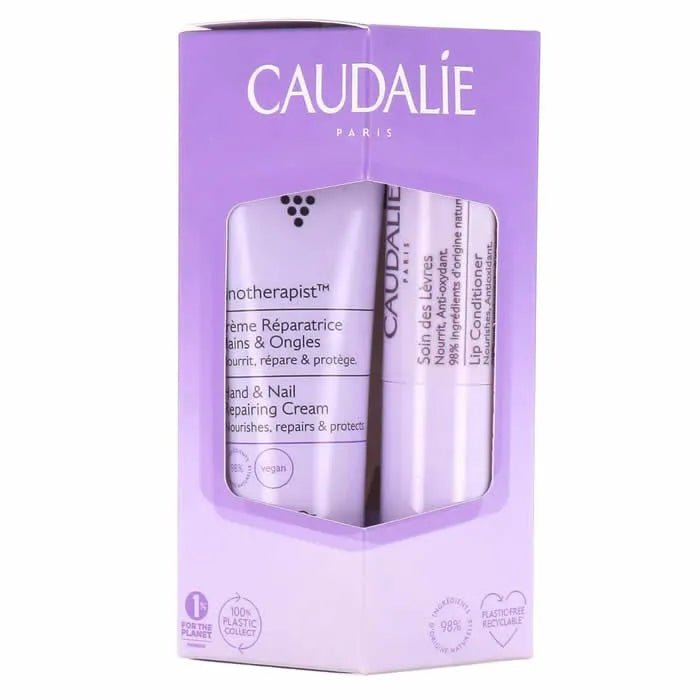 Caudalie Vinotherapist Hand and Nail Repair Cream 30 ml + Lip Care 4.5 g - InfinityMarket -