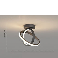 Circular ceiling chandelier, modern golden, corridor, hall, living ... - InfinityMarket - Corridor Lights - Golden - Home