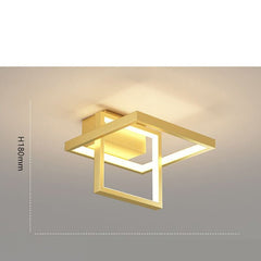 Circular ceiling chandelier, modern golden, corridor, hall, living ... - InfinityMarket - Corridor Lights - Golden - Home