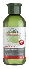 Corpore Champu Anticaida Cosmos Organic 300ml con estratto di Serenoa Serrulata, shampoo biologico rinforzante contro la caduta dei capelli.