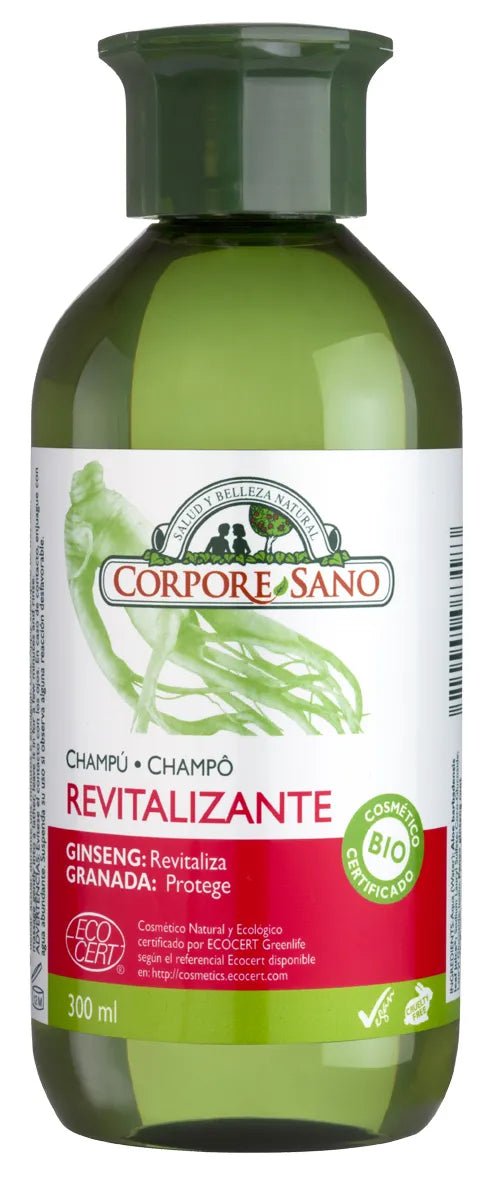 Corpore Champu Revitalizante Ginseng y Granada 300ml Bio - InfinityMarket -