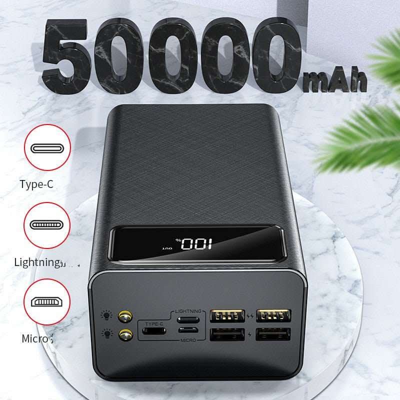 Digital Display Mobile Power High - capacity Charging Bank - InfinityMarket - Battery - Fast charging - multi USB Port