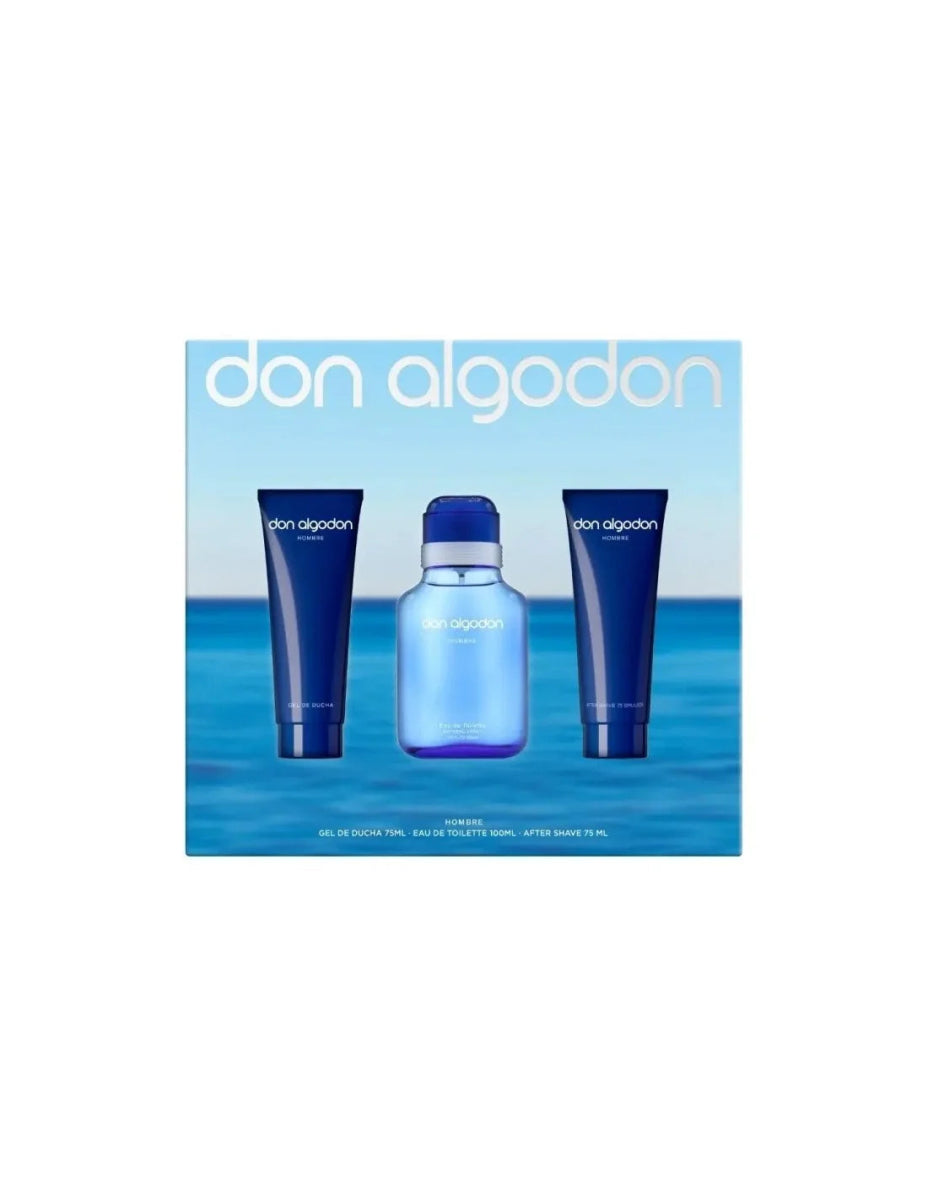 Don Algodón para Hombre Eau de Toilette Spray 100ml Set 3 Pieces - InfinityMarket -