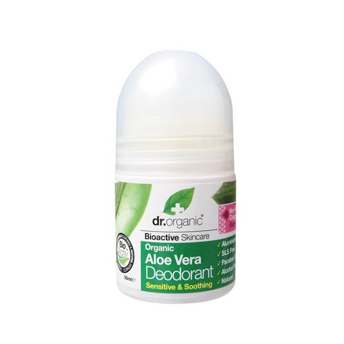 Dr Organic Aloe Vera Deodorant Roll On 50ml - InfinityMarket -