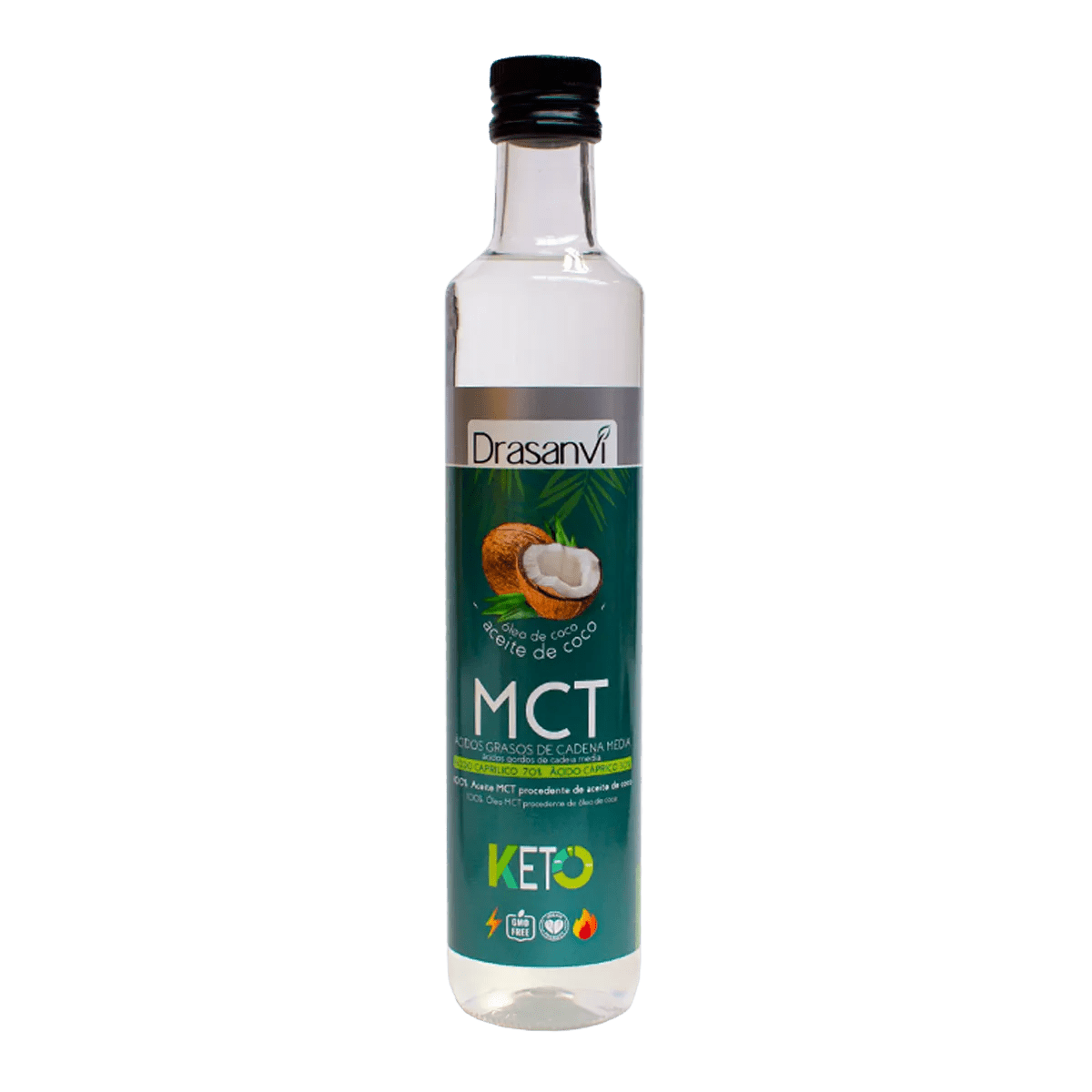 Drasanvi Aceite Mct Coco 500ml Keto - InfinityMarket -