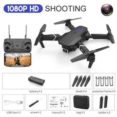 E88 4K Dual Camera Drone - WiFi FPV Quadcopter with Altitude Hold - InfinityMarket - 4k - altitude - camera