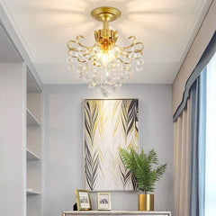 European Light Luxury Small American Restaurant Crystal Chandelier - InfinityMarket - Chandelier - Corridor Lights - Crystal