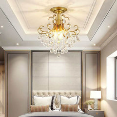 European Light Luxury Small American Restaurant Crystal Chandelier - InfinityMarket - Chandelier - Corridor Lights - Crystal