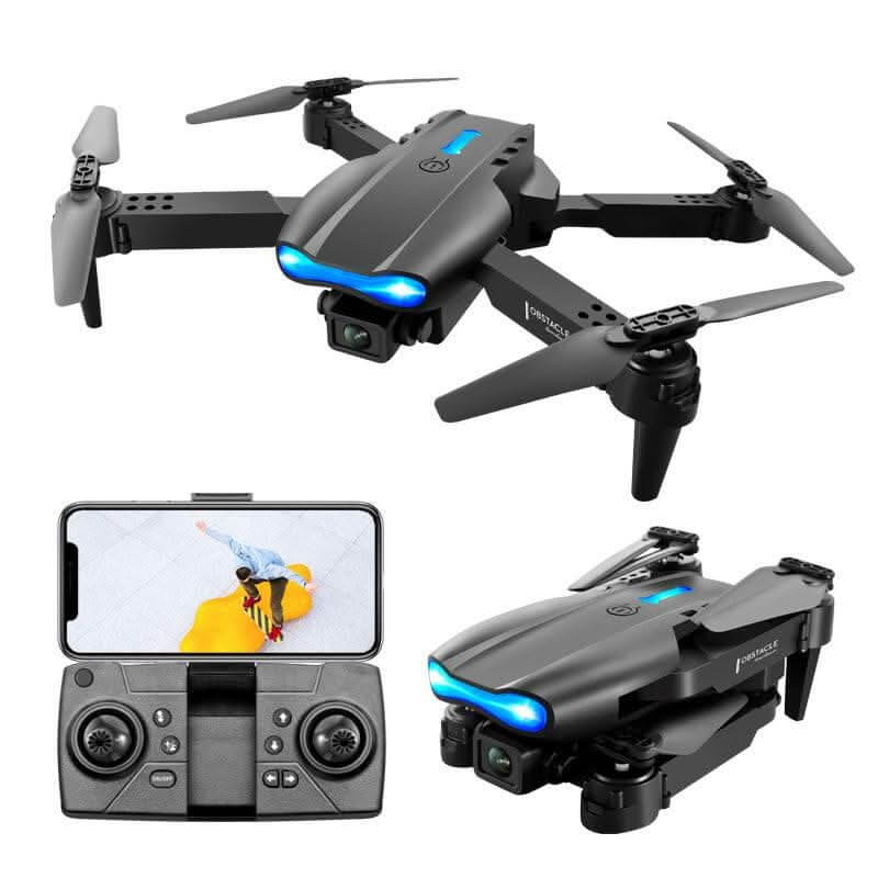 Foldable Quadcopter Drone with 4K Camera, Altitude Hold, Obstacle A... - InfinityMarket - 4K dual camera - Drone
