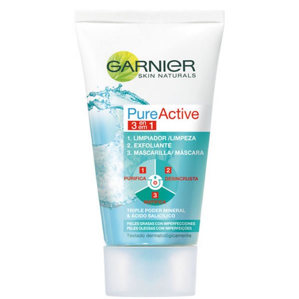 Garnier Active 3 In 1 Cleansing Gel 150ml - InfinityMarket -