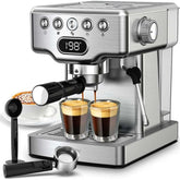 Geek Chef 20 Bar Espresso Machine 1.8L Water Tank, Stainless Steel - InfinityMarket - Coffee - Coffee bar