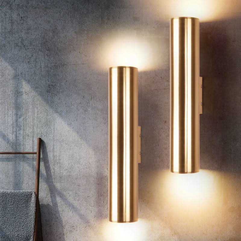 Golden cylinder wall lamp in aluminum for interiors - InfinityMarket - Ceiling Light - Corridor Lights - Decoration