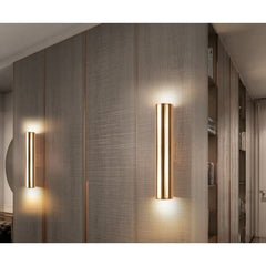 Golden cylinder wall lamp in aluminum for interiors - InfinityMarket - Ceiling Light - Corridor Lights - Decoration