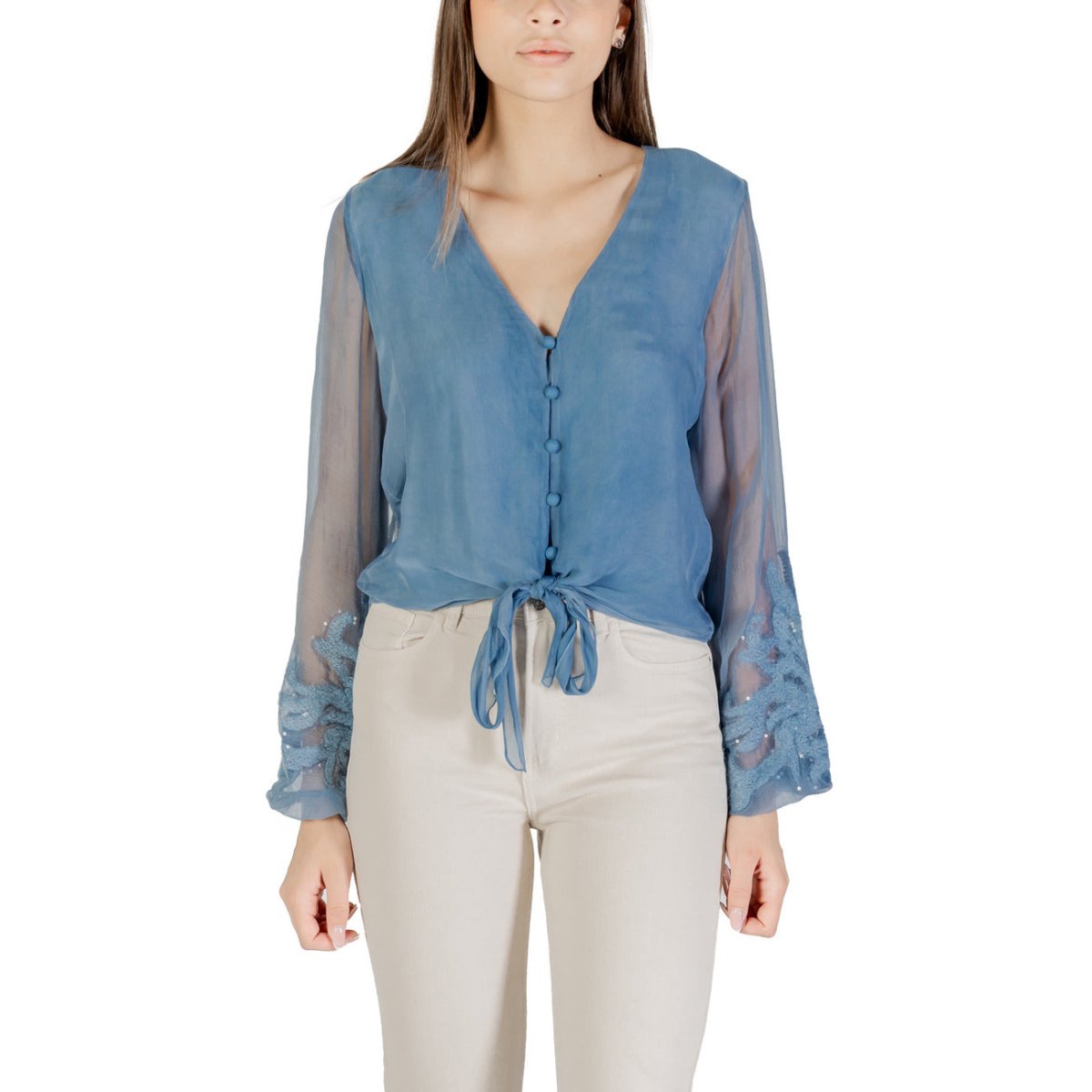 Guess Blouse Donna - InfinityMarket - Brand_Guess - Category_Abbigliamento - Color_Azzurro
