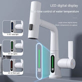 Intelligent Digital Display Faucet Pull - out Basin Faucet Temperatur... - InfinityMarket - 360° - Display Function - Multipurpose