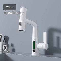 Intelligent Digital Display Faucet Pull - out Basin Faucet Temperatur... - InfinityMarket - 360° - Display Function - Multipurpose