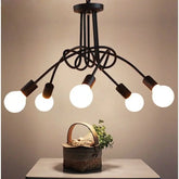 Lampada a Sospensione Moderna in Metallo a 5 Luci per Soggiorno - InfinityMarket - Chandelier - Home