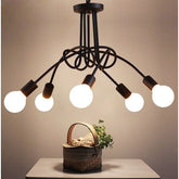 Lampada a Sospensione Moderna in Metallo a 5 Luci per Soggiorno - InfinityMarket - Chandelier - Home - home decoration