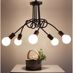 Lampada a Sospensione Moderna in Metallo a 5 Luci per Soggiorno - InfinityMarket - Chandelier - Home - home decoration