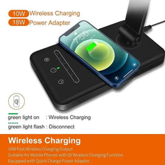 LED Desk Lamp With Wireless Charger - InfinityMarket - _wf_cus - Folding - Home