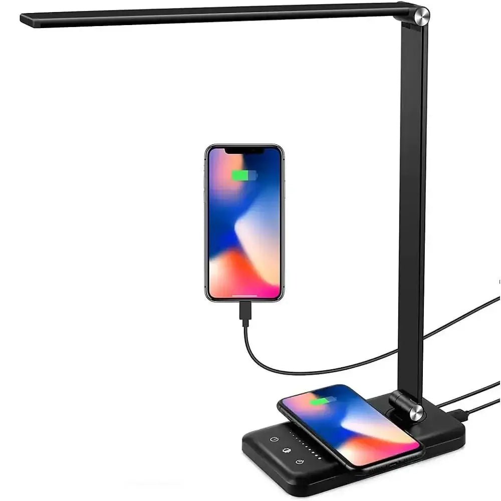 LED Desk Lamp With Wireless Charger - InfinityMarket - _wf_cus - Folding - Home