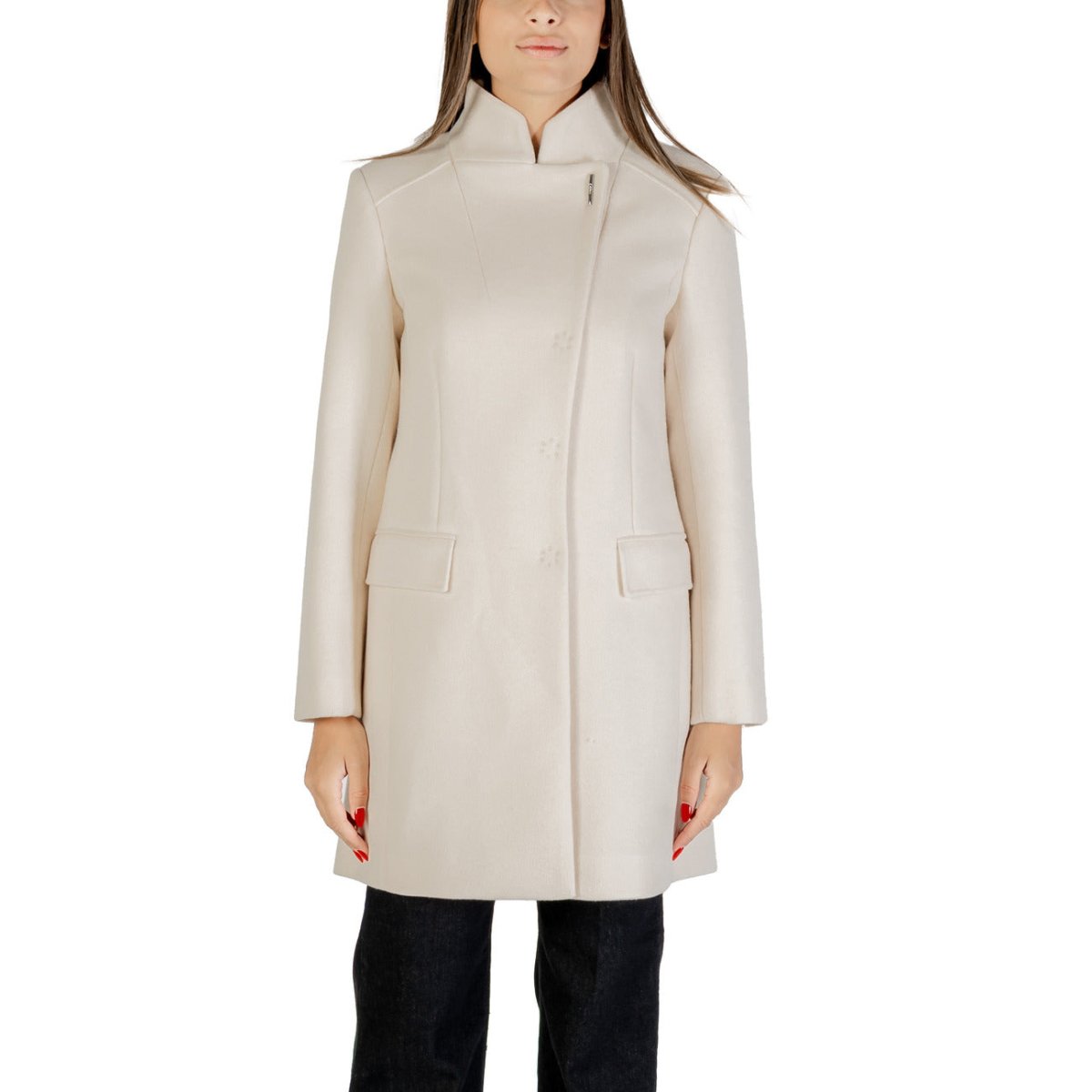 Cappotto Donna Liu Jo Beige Bottoni Tasche - InfinityMarket - Brand_Liu Jo - Category_Abbigliamento
