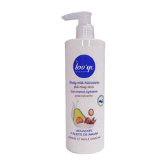 Lovyc Aguacate y Aceite De Argan Leche Corporal Hidratante Piel Muy Seca 400ml - InfinityMarket -