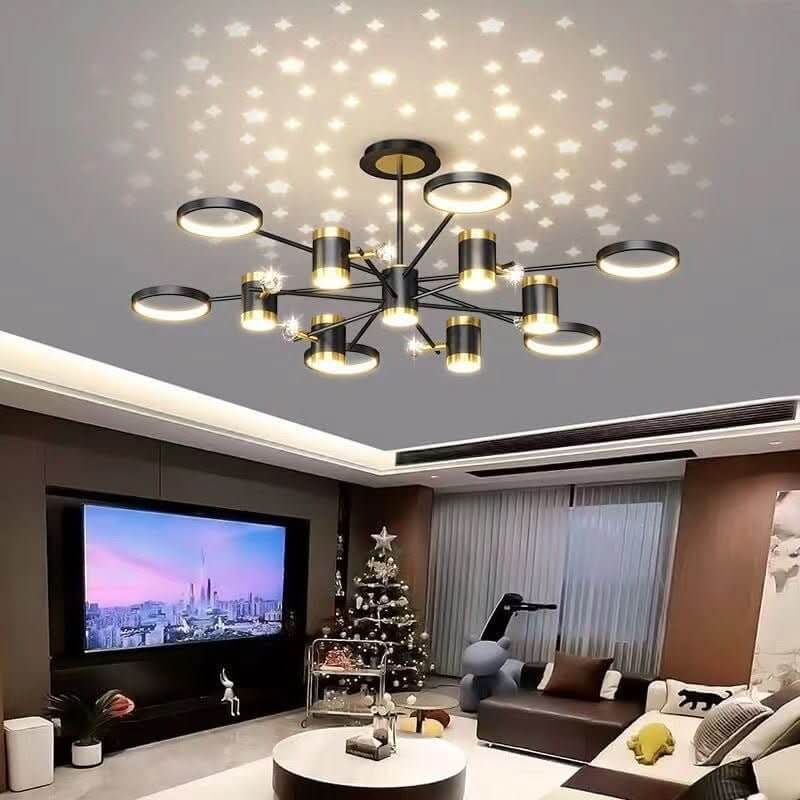 Luxury Chandelier Nordic Star Lamp Combination Whole Home Package - InfinityMarket - Bedroom - Ceiling - Ceiling Lamp