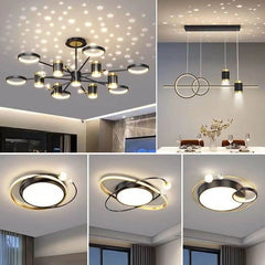 Luxury Chandelier Nordic Star Lamp Combination Whole Home Package - InfinityMarket - Bedroom - Ceiling - Ceiling Lamp