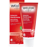 Weleda Crema Mani Rigenerante Al Melograno 50ml, idrata e nutre le mani, ideale per pelli secche e danneggiate.