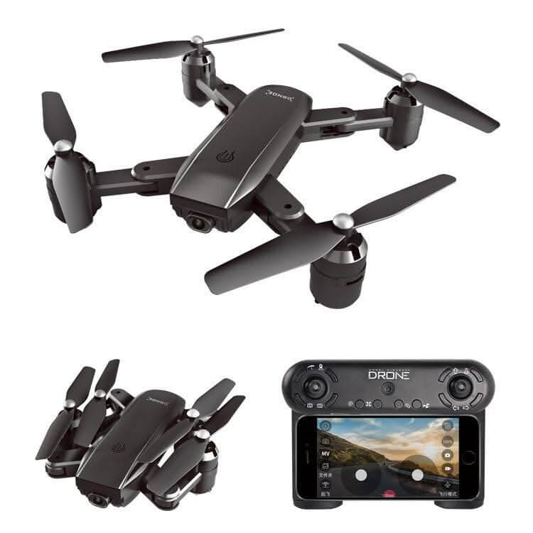 Mini Foldable Quadcopter Drone with 4K HD Dual Camera and WiFi FPV - InfinityMarket - Aerial - altitude - Drone